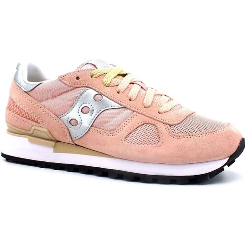Chaussures Femme Bottes Saucony Shadow Original Sneaker Donna Pink Silver S1108-810 Rose