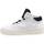 Chaussures Femme Bottes Fourline 4LINE  Sneaker Donna Mid Max Bianco Nocciola X50 Blanc