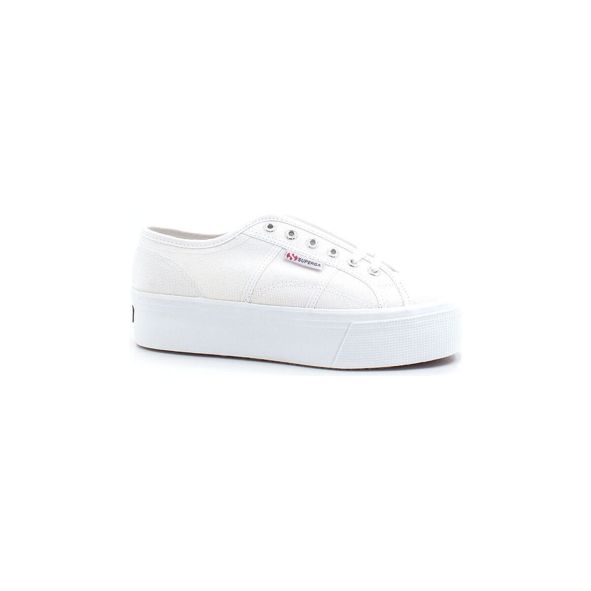 Chaussures Femme Bottes Superga 2790 Cotw Up & Down Sneaker White S9111LW Blanc