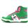 Chaussures Femme Gucci Web-stripe lace-up neutri sneakers neutri Sneaker High Donna Green Pink Fluo CF3114-078 Vert