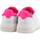 Chaussures Femme Multisport Love Moschino Sneaker Donna Bianco Fuxia Fluo JA15374G1GIA410A Blanc