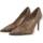 Chaussures Femme Bottes Guess Dècolletè Tacco Loghi Beige Brown FL5P2IFAL08 Beige