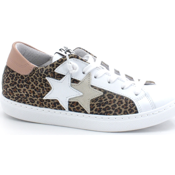 Chaussures Femme Bottes Balada Sneaker Low Leopard White Pink 2SD3415 Multicolore