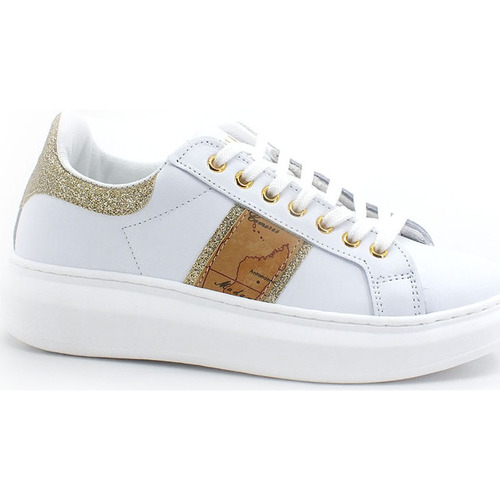 Chaussures Femme Bottes Alviero Martini Sneaker Glitter Geo White N0286-578L Blanc