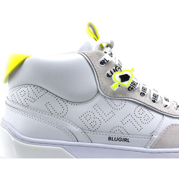 Blugirl Blumarine Wow 02 Sneaker Pelle White Yellow 6A2511PX246 Blanc