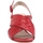 Chaussures Femme Bottes Café Noir Sandalo Rosso GLF124 Rouge