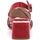 Chaussures Femme Multisport Café Noir Sandalo Rosso GLF124 Rouge