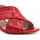 Chaussures Femme Bottes Café Noir Sandalo Rosso GLF124 Rouge