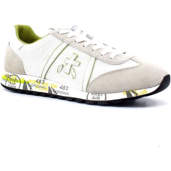 Chaussures Homme Baskets basses Premiata Sneaker Uomo White Grey Verde LUCY6148 Blanc