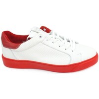 Chaussures Homme Multisport Café Noir Sneaker Bianco Rosso IPP132 Blanc