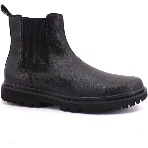 Chaussures Homme Multisport Calvin Klein Jeans Stivaletto Lug Mid Chelsea Uomo Black YM0YM00544 Noir