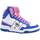 Chaussures Femme Bottes Chiara Ferragni Sneaker High Donna White Blue CF3006-032 Blanc