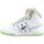 Chaussures Femme Multisport Chiara Ferragni Sneaker High Donna White Light Green CF3006-159 Blanc