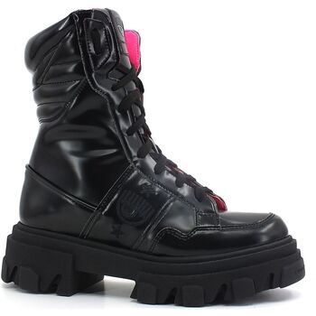 Chaussures Femme Boots Chiara Ferragni Vegan Boot Stivaletto Donna Black CF3039-001 Noir