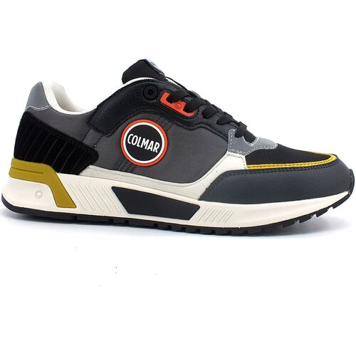 Chaussures Homme Multisport Colmar gore-tex Sneaker Uomo Dark Grey Black Ochre DALTON BACKWORD Gris
