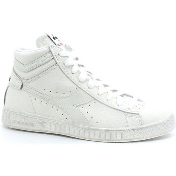 Chaussures Femme Bottes Diadora zipped Game L High Waxed Sneaker White 501.17830001 Blanc