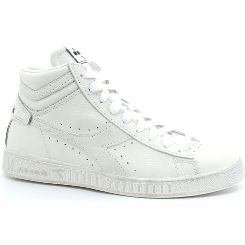 Chaussures Femme Bottes Diadora Game L High Waxed Sneaker White 501.17830001 Blanc