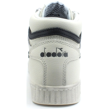 Diadora Game L High Waxed Sneaker White Black 501.17830001 Blanc