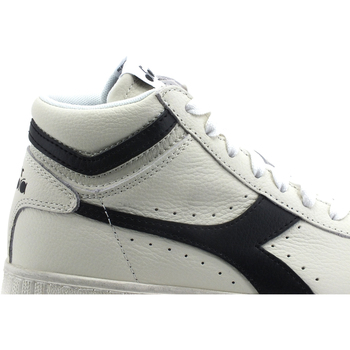 Diadora Game L High Waxed Sneaker White Black 501.17830001 Blanc