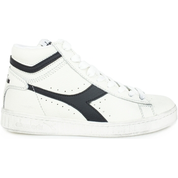 Chaussures Homme MultiCanvas Diadora zipped Game L High Waxed White Black 501.159657C0351 Blanc