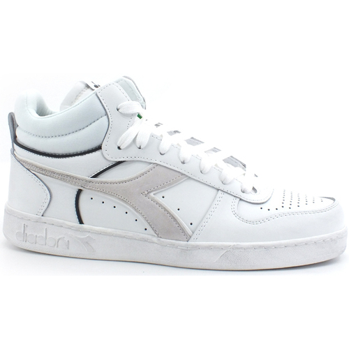 Chaussures Homme Multisport Diadora Magic Basket Demi Cut Suede Sneaker White 501.17856401 Blanc