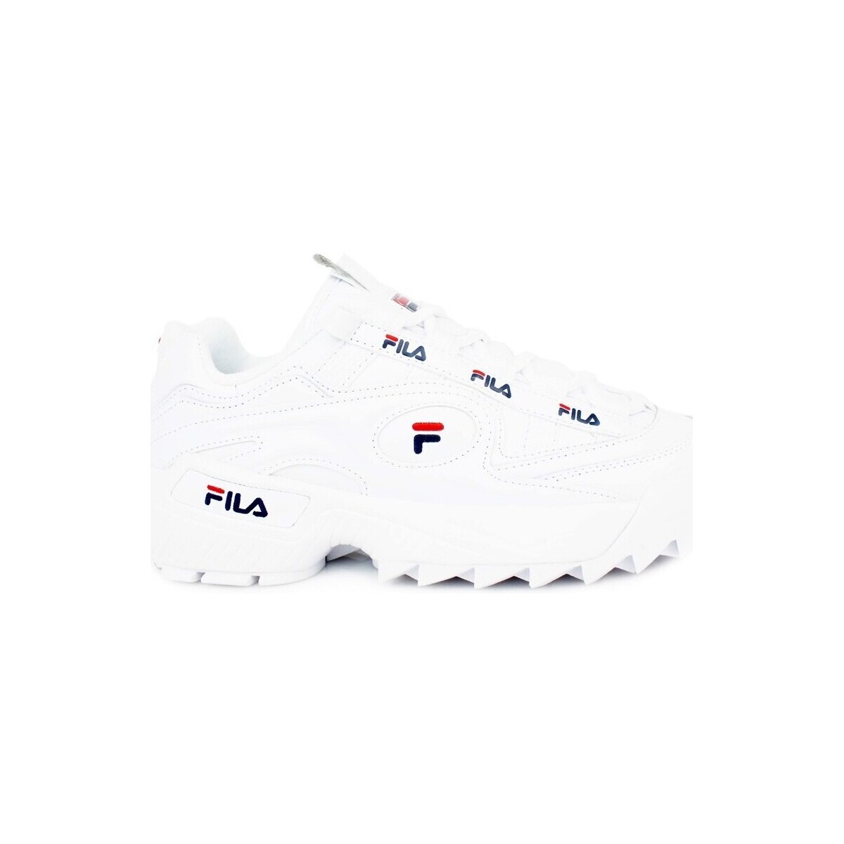 Chaussures Femme Bottes Fila D-Formation White Navy Red 5CM00514 Blanc