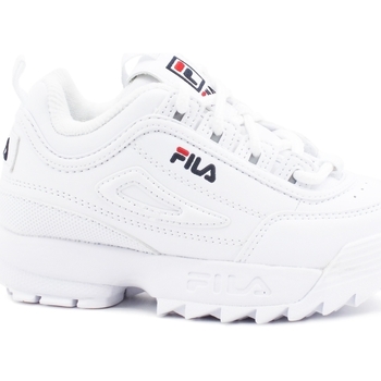 Chaussures Garçon Multisport Fila Disruptor Infants Sneakers Scarpe Bimba White 1010826.1FG Blanc