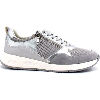 Chaussures Femme Bottes Geox Bulmya Sneaker Donna Silver Grey D35NQA0NF14C0898 Gris