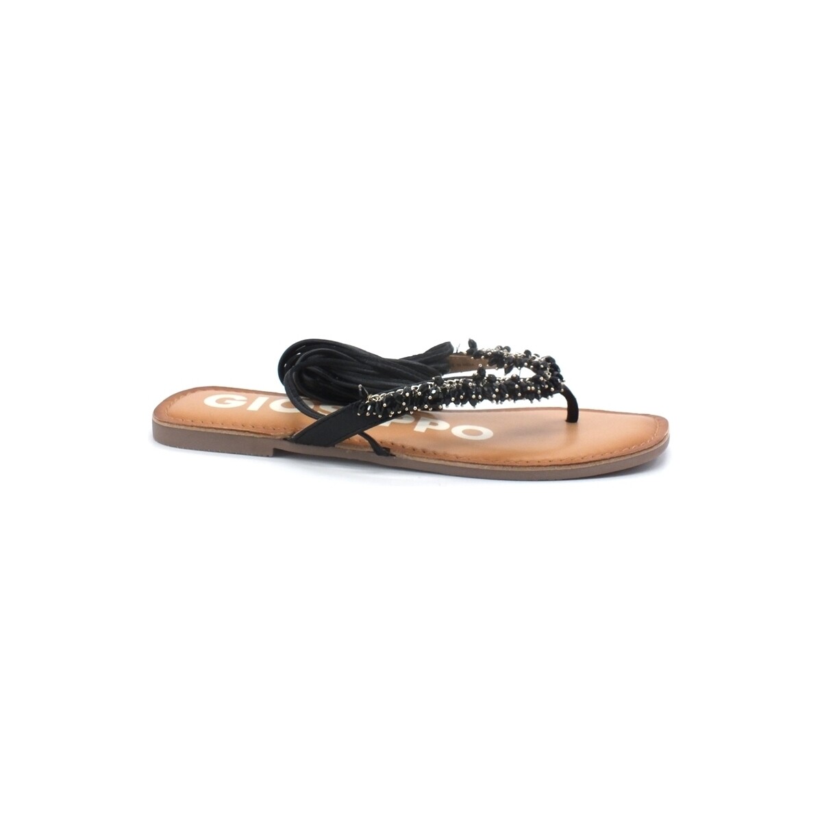 Chaussures Femme Bottes Gioseppo Eileen Sandalo Infradito Gladiator Black 63031 Noir