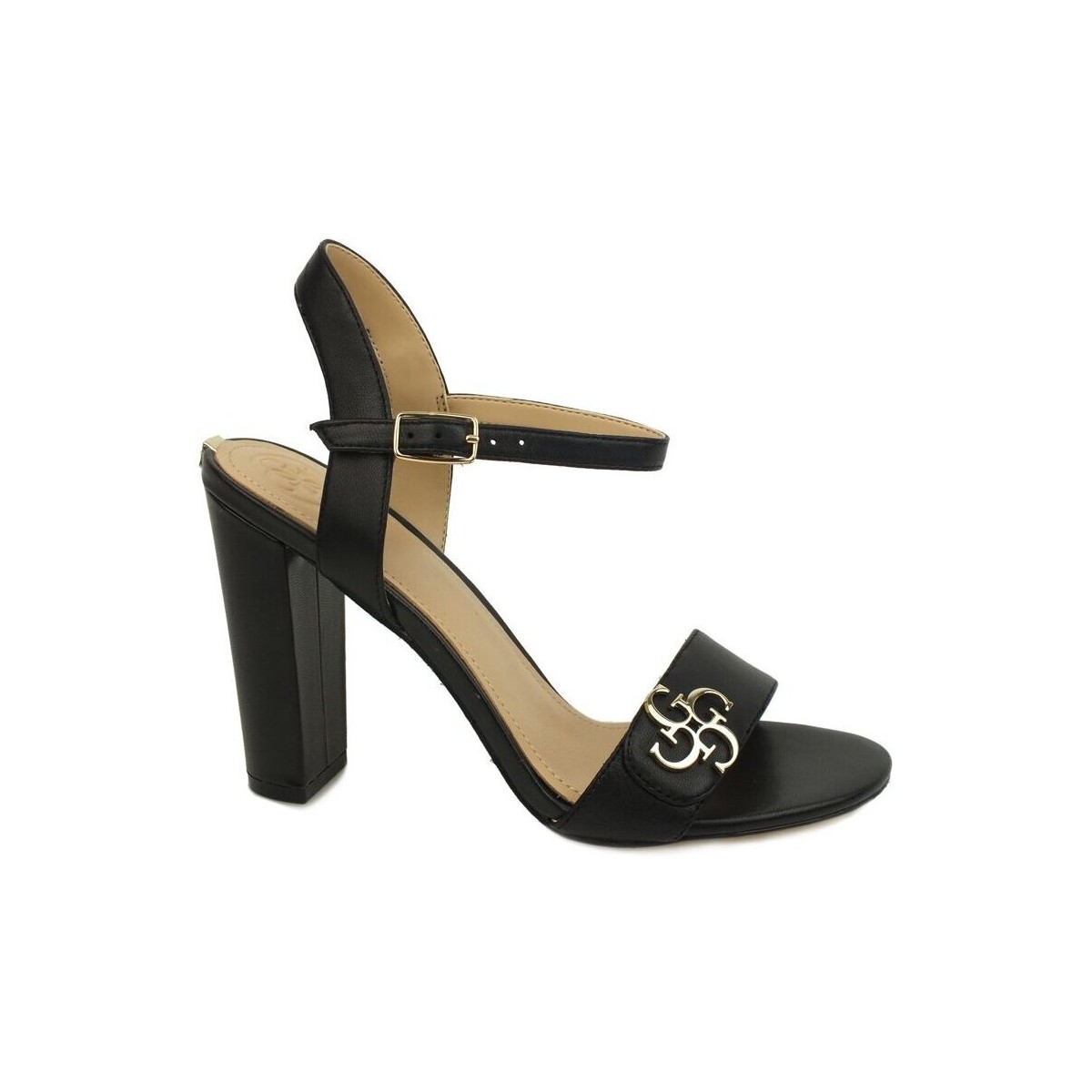 Chaussures Femme Bottes Guess Sandalo Nero FLAMI1LEA03 Noir