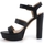 Chaussures Femme Bottes TMECRN Guess Sandalo Tacco Plateau Donna Black FL6RY1LEA03 Noir