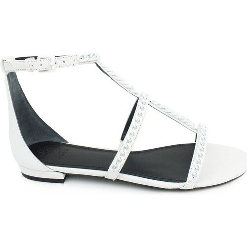 Chaussures Femme Bottes Guess Sandalo White FL6RV2ELE03 Blanc