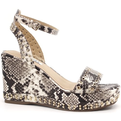 Chaussures Femme Bottes Guess Sandalo Zeppa Animalier Grey FL6OLDPEL04 Multicolore
