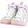 Chaussures Femme Bottes Guess Sneaker Basket Hi Donna White Pink FL7BSQLEA12 Blanc