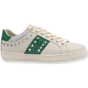 Chaussures Femme Bottes Guess comme Sneaker Donna Borchie White Green FL7R2LLEA12 Blanc