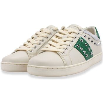 Guess Sneaker Donna Borchie White Green FL7R2LLEA12 Blanc