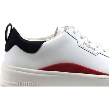 Guess Sneaker Leather Tricolor White Blue Red FM6VERLEA12 Blanc