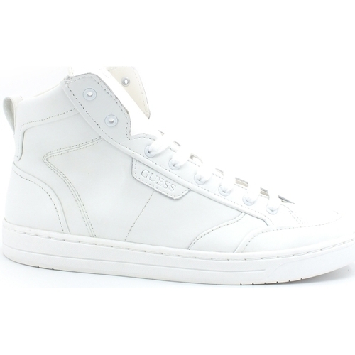 Chaussures Homme Multisport Guess sac Sneaker Mid Zip High White FM5CMILEA12 Blanc