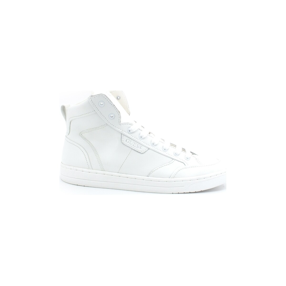 Chaussures Homme Multisport Guess Sneaker Mid Zip High White FM5CMILEA12 Blanc