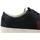 Chaussures Homme Multisport Guess Sneaker Pelle Logo Suede Black Blue FMLOD8LEA12 Noir