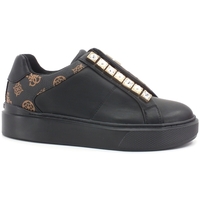 Chaussures Femme Bottes Guess Sneaker Platform Loghi Printed Black Brown FL8HAYELE12 Noir