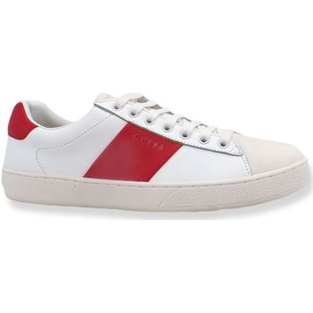Chaussures Homme Multisport Guess caley Sneaker Uomo Bassa White Red FM7NOLFAP12 Blanc