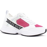 Chaussures Femme Multisport Guess Sneaker White Fuxia FL5BREFAB12 Blanc