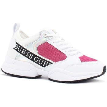 Chaussures Femme Bottes Guess comme Sneaker White Fuxia FL5BREFAB12 Blanc