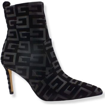 Chaussures Femme Bottes Guess Not Tronchetto Donna Tacco Loghi Black FL7DF3FAL10 Noir