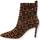 Chaussures Femme Bottes Guess Tronchetto Punta Tacco Loghi Donna Brown FL7DF3FAL10 Marron