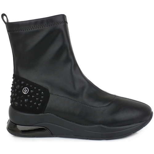 Chaussures Femme Multisport Liu Jo Sneakers En Denim Lurex B69035JX001 Noir