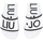 Chaussures Femme Bottes Liu Jo Kos 2 Slipper Ciabatta White Black BA1091EX102 Blanc