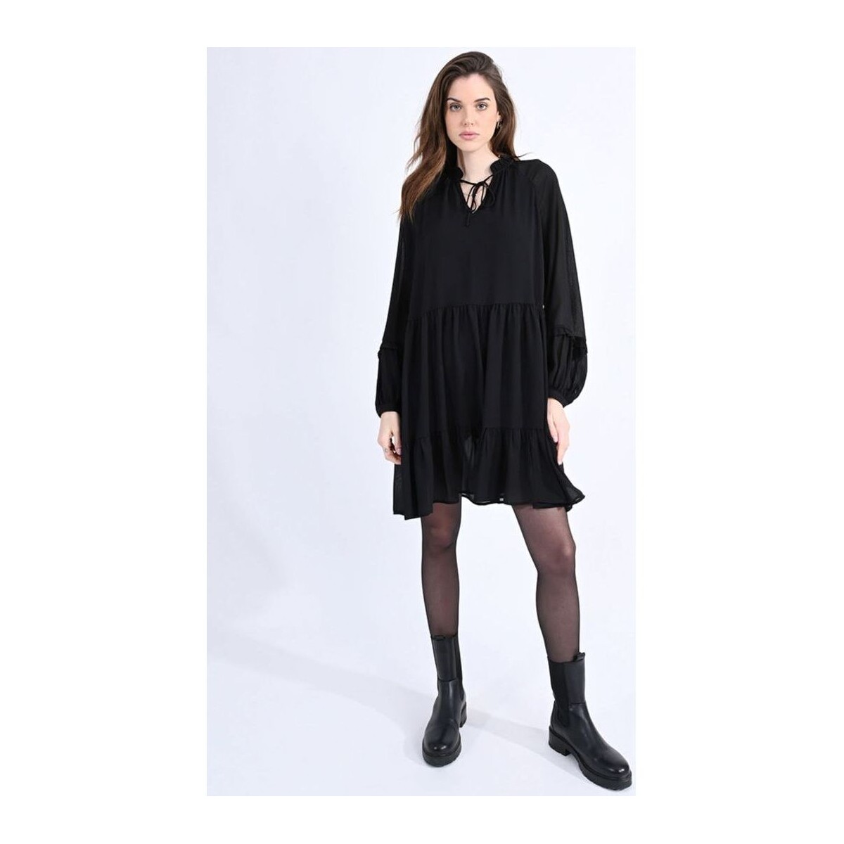 Vêtements Femme Robes Molly Bracken T1633BBN-BLACK Noir