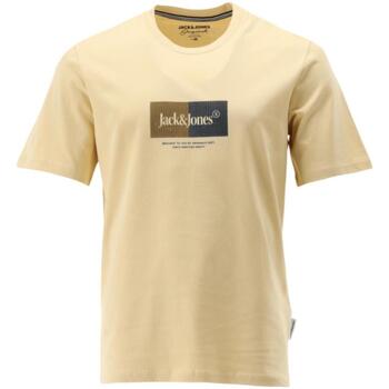 Vêtements Homme T-shirts AERON manches courtes Jack & Jones  Jaune